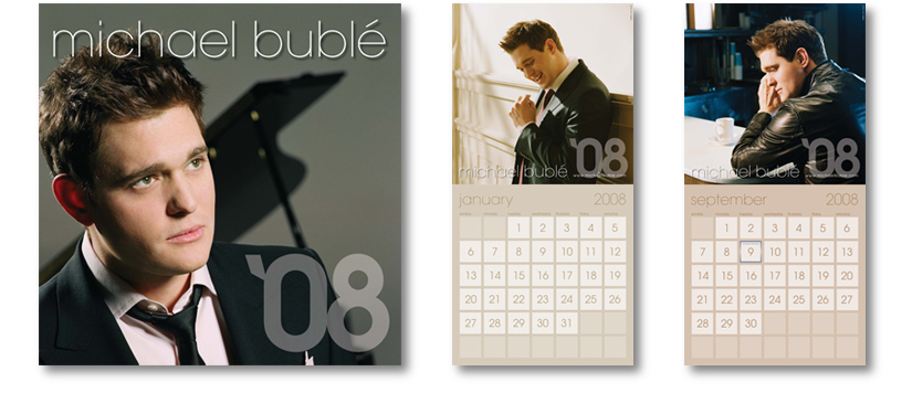 Michael Bublé 2008 calendar