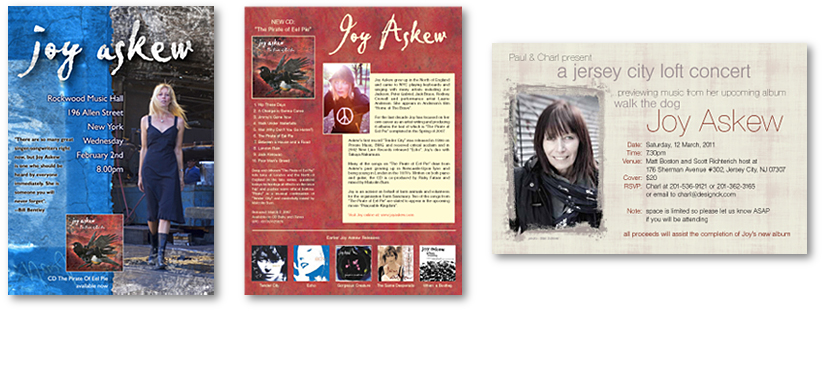 joy askew promotional fliers