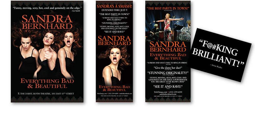 sandra bernhard show branding